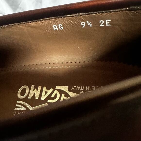 Salvatore Ferragamo Leather Loafers Men's Size 9.5 - Picture 8 of 12